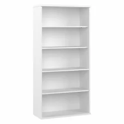 Bush Business Furniture Hybrid 73'' H x 36'' W Standard Bookcase - White