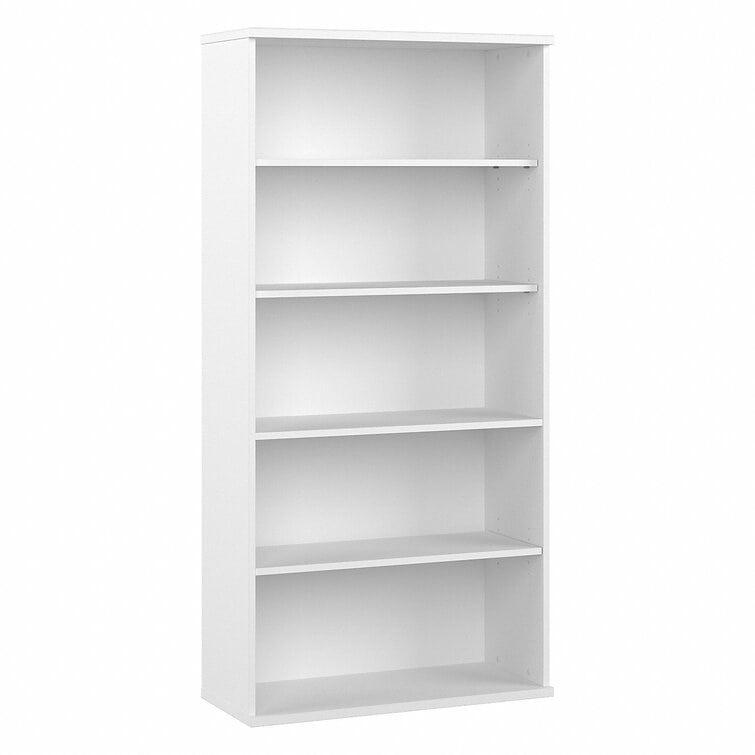 Bush Business Furniture Hybrid 73'' H x 36'' W Standard Bookcase - White