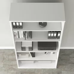 Bush Business Furniture Hybrid 73'' H x 36'' W Standard Bookcase - White