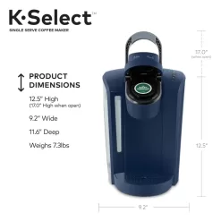 Navy Keurig K-Select Single-Serve K-Cup Pod Coffee Maker (Part number: 5000359892)