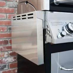 Nexgrill Deluxe 2-Burner Grill: Foldable Side Shelves & 28000 BTUs for Compact Grilling