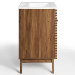 Modway Render Bathroom Vanity by Modway Walnut/White