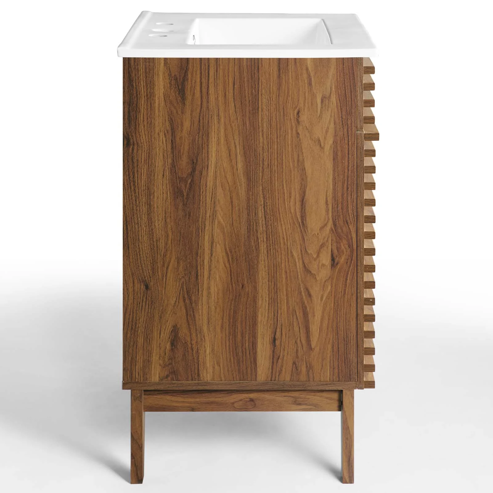 Modway Render Bathroom Vanity by Modway Walnut/White