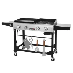 Royal Gourmet 4 - Burner Flat Top Liquid Propane 48000 BTU Gas Grill