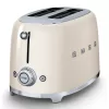 SMEG 50's Retro Style Aesthetic 2 Slice Toaster - Cream