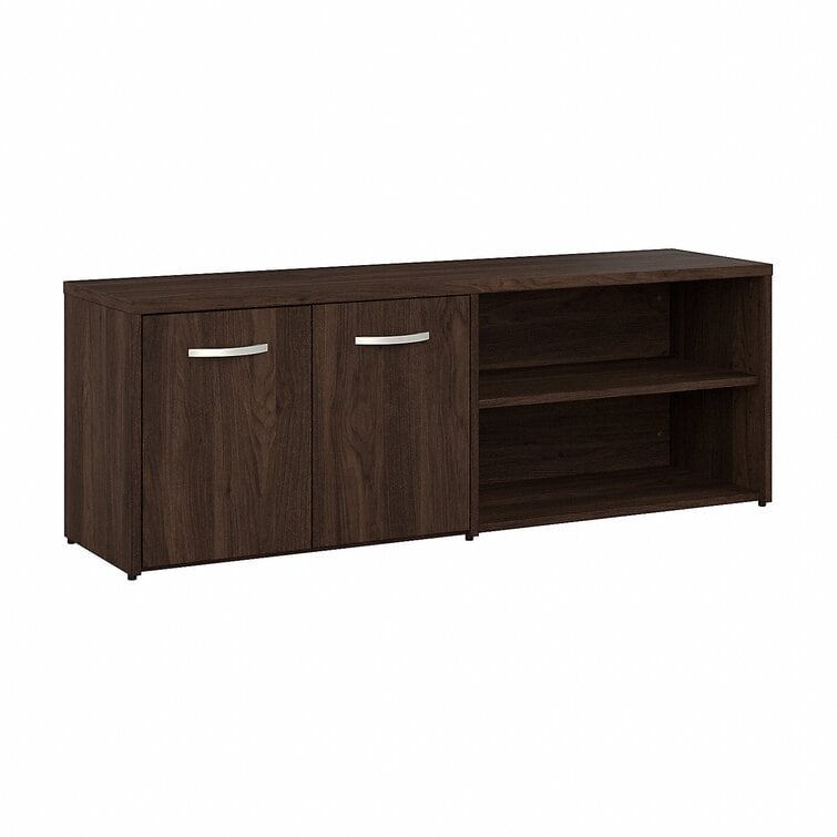 Bush Business Furniture Studio C 60'' Wide 2 - Shelf Credenza - Black Walnut
