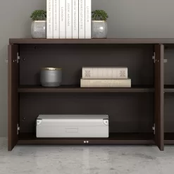 Bush Business Furniture Studio C 60'' Wide 2 - Shelf Credenza - Black Walnut