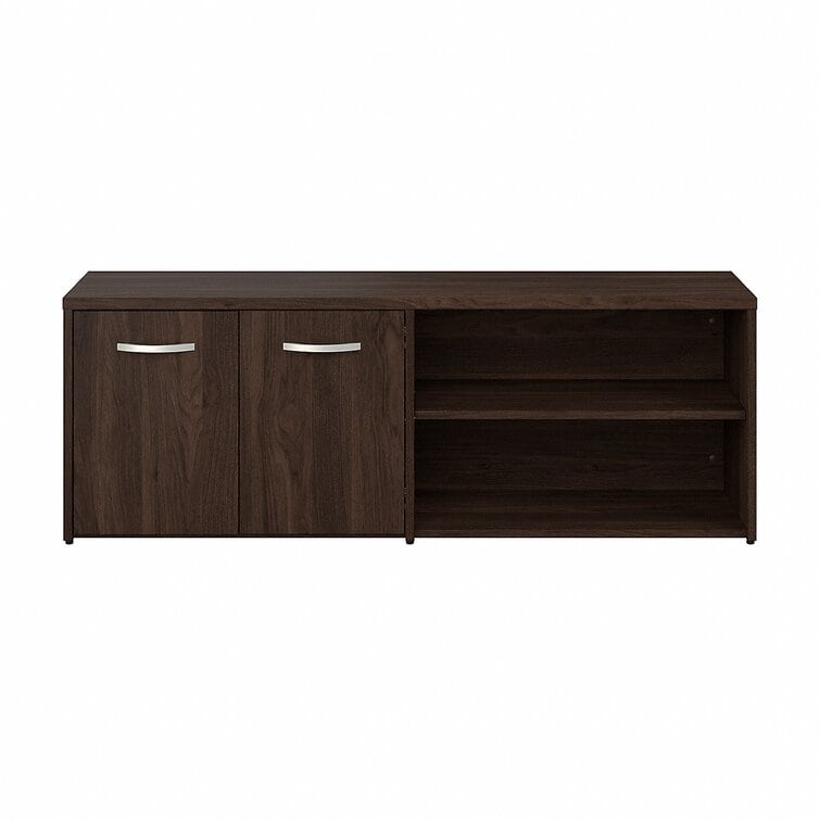 Bush Business Furniture Studio C 60'' Wide 2 - Shelf Credenza - Black Walnut