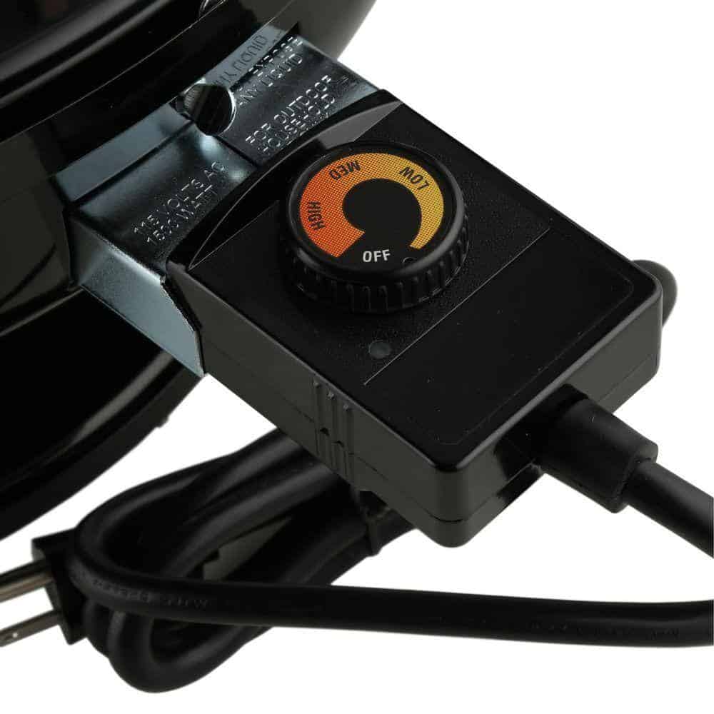 Americana 2120.4.111 Lock 'n Go Portable Electric Grill in Black
