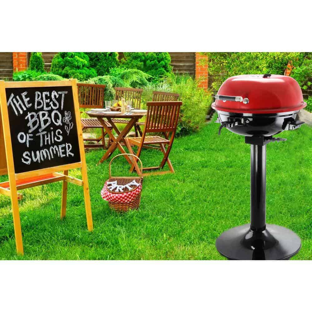 Better Chef 98589580M 15 in. Electric Barbecue Grill in Red