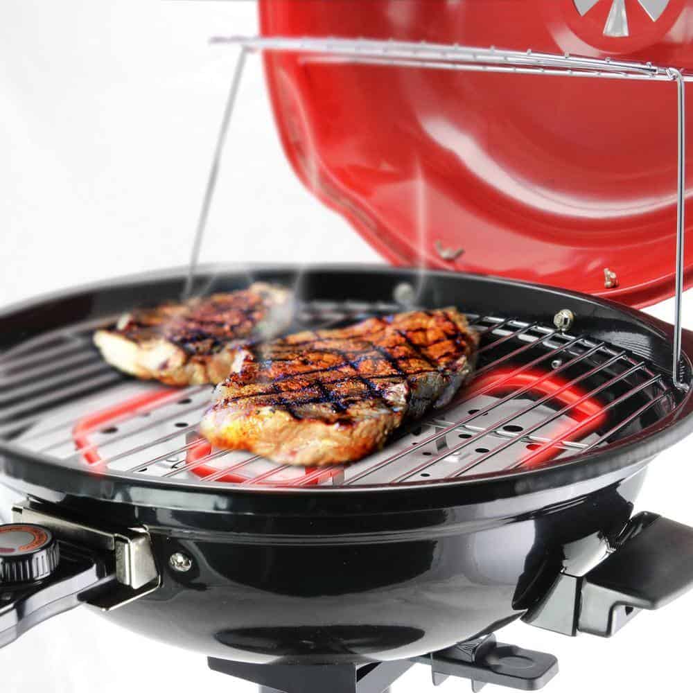 Better Chef 98589580M 15 in. Electric Barbecue Grill in Red