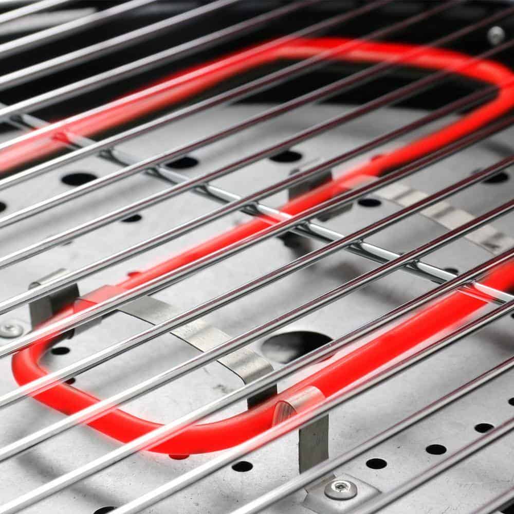 Better Chef 98589580M 15 in. Electric Barbecue Grill in Red