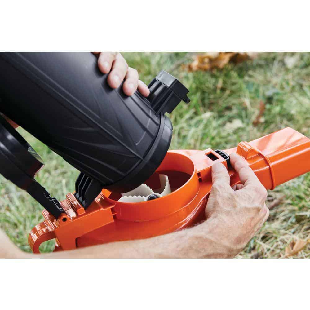 BLACK+DECKER BV3100 12 AMP 210 MPH 300 CFM Corded Electric 3-in-1 Handheld Leaf Blower, Vacuum & Mulcher