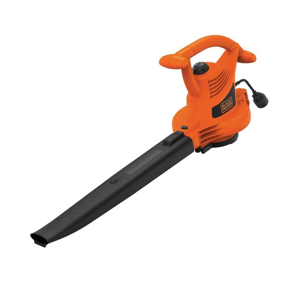 BLACK+DECKER BV3100 12 AMP 210 MPH 300 CFM Corded Electric 3-in-1 Handheld Leaf Blower, Vacuum & Mulcher