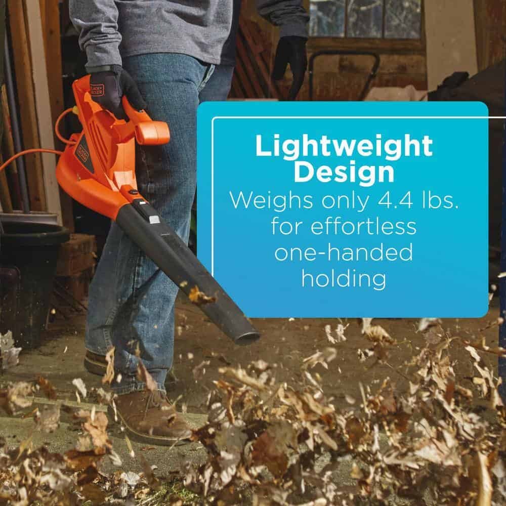 BLACK+DECKER LB700 7 AMP 180 MPH 220 CFM Corded Electric Handheld Leaf Blower