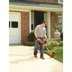 BLACK+DECKER GH900 14 in. 6.5 AMP Corded Electric Single Line 2-in-1 String Trimmer & Lawn Edger with Automatic Feed and POWERDRIVE