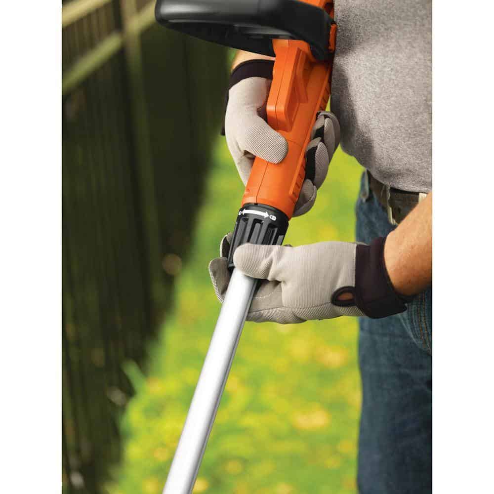 BLACK+DECKER GH900 14 in. 6.5 AMP Corded Electric Single Line 2-in-1 String Trimmer & Lawn Edger with Automatic Feed and POWERDRIVE