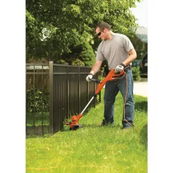 BLACK+DECKER GH900 14 in. 6.5 AMP Corded Electric Single Line 2-in-1 String Trimmer & Lawn Edger with Automatic Feed and POWERDRIVE