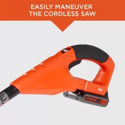 BLACK+DECKER LPP120B 20V MAX 8in. Cordless Battery Powered Pole Saw, Tool Only