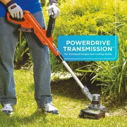 BLACK+DECKER LST300 20V MAX Cordless Battery Powered 2-in-1 String Trimmer & Lawn Edger Kit with (1) 2Ah Battery & Charger
