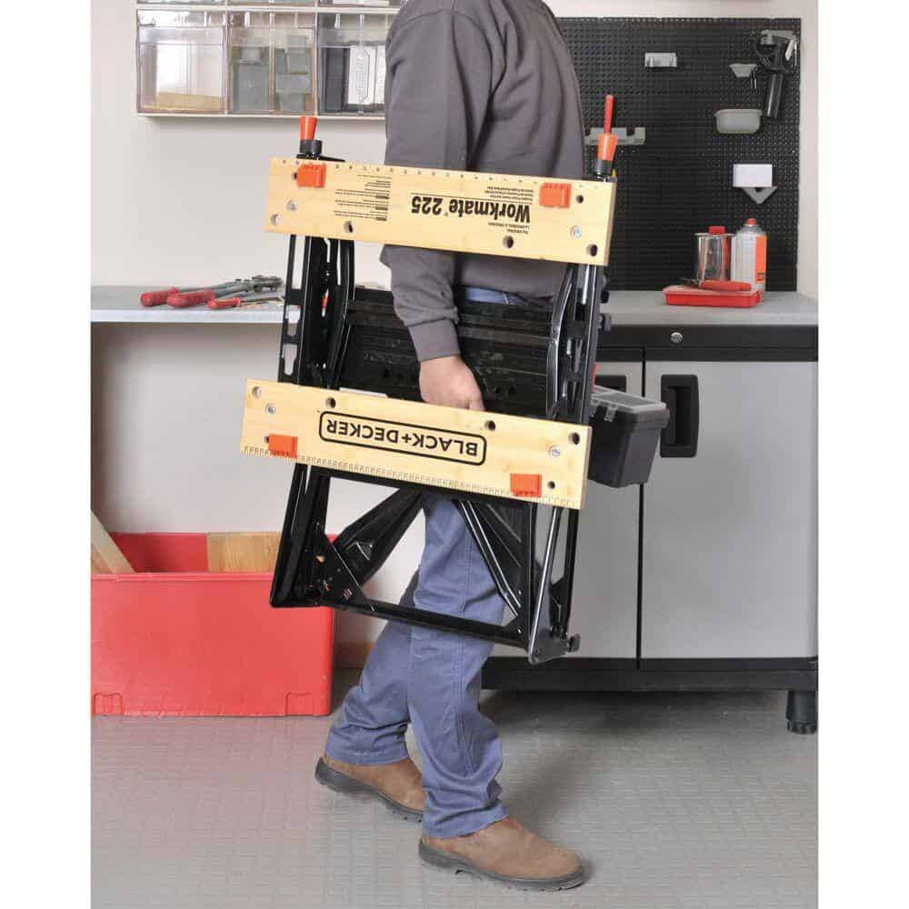 BLACK+DECKER Workmate 28.75 in. x 25.6 Folding Portable Workbench and Vise