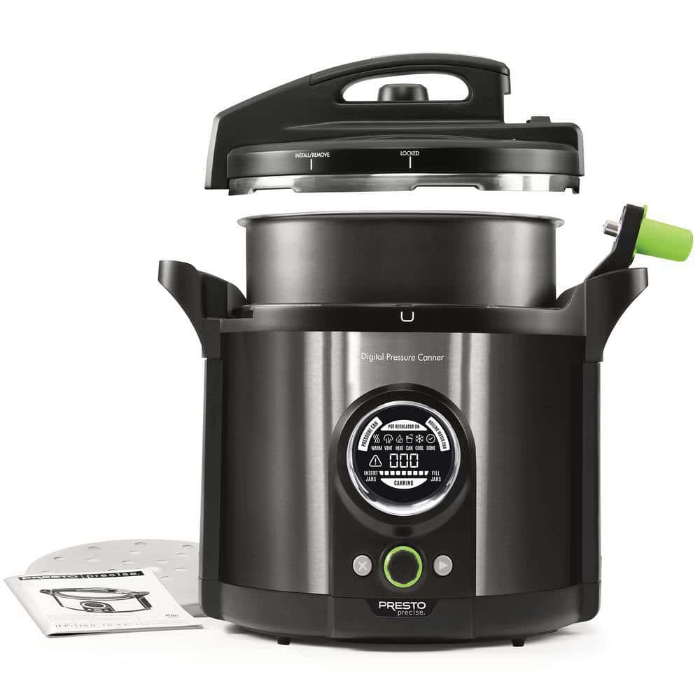 Presto Precise 1485-Watt 12 qt. Black Digital Electric Pressure Canner