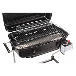 Flame King YSNHT400 RV Mounted BBQ Gas Side Mount Portable Propane Grill in Black