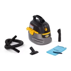 Stinger HD2025 2.5 Gallon 1.75 Peak HP Compact Wet/Dry Shop Vacuum with Filter Bag, Hose and Accessories
