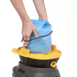Stinger HD2025 2.5 Gallon 1.75 Peak HP Compact Wet/Dry Shop Vacuum with Filter Bag, Hose and Accessories