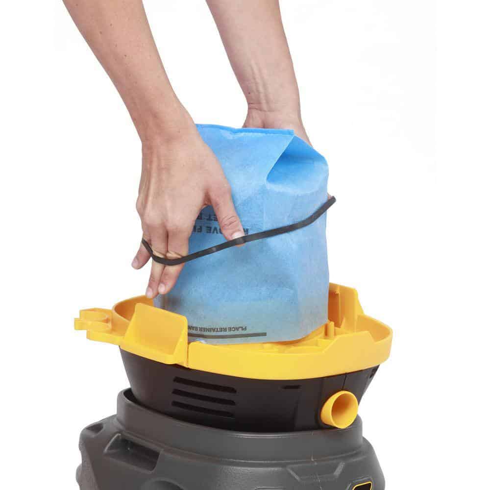 Stinger HD2025 2.5 Gallon 1.75 Peak HP Compact Wet/Dry Shop Vacuum with Filter Bag, Hose and Accessories