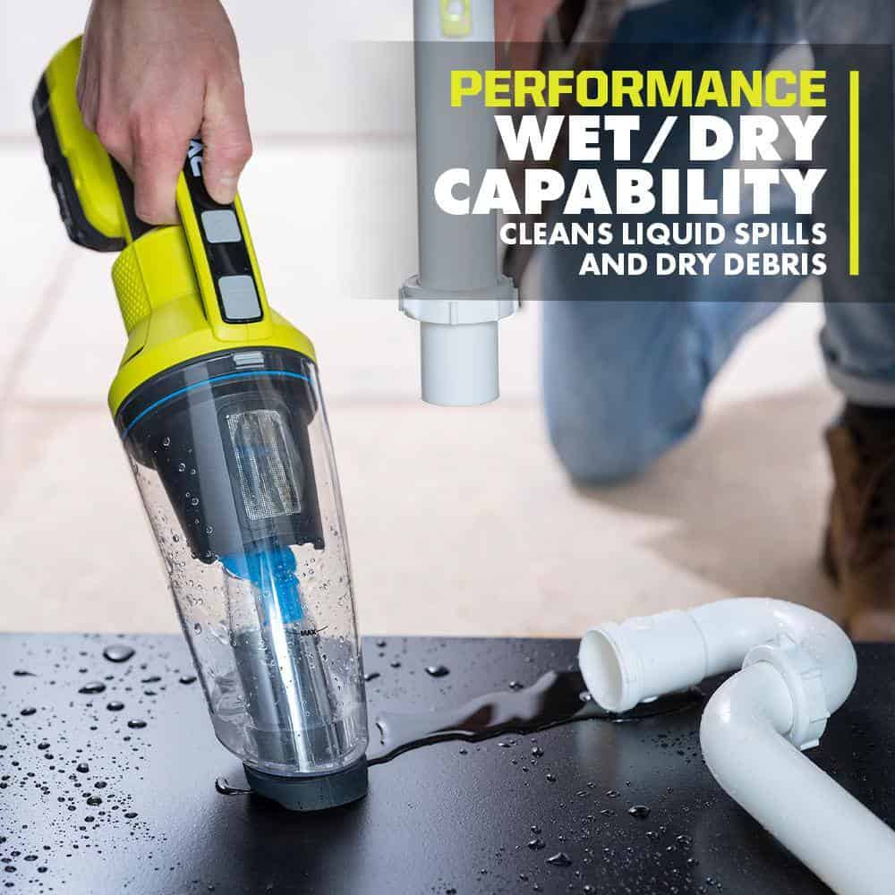 RYOBI PCL702B ONE+ 18V Cordless Wet/Dry Hand Vacuum (Tool Only)