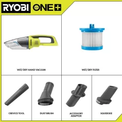 RYOBI PCL702B ONE+ 18V Cordless Wet/Dry Hand Vacuum (Tool Only)