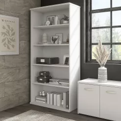 Bush Business Furniture Hybrid 73'' H x 36'' W Standard Bookcase - White