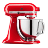 KitchenAid Artisan Series 5 Quart Tilt Head Stand Mixer with Pouring Shield KSM150PS, Passion Red