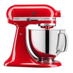 KitchenAid Artisan Series 5 Quart Tilt Head Stand Mixer with Pouring Shield KSM150PS, Passion Red