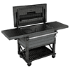 Keter 89.8 Quarts Wheeled Serving Station/Cart , Gray/Light Gray