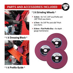 Alternative view of Oregon Professional Compact 120-Volt Bench Grinder, Universal Saw Chain Sharpener, for All Chainsaw Chains (410-120)