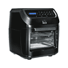 HOMCOM 12 QT Air Fry Oven, 8 In 1 Countertop Oven Combo with Air Fry, Roast, Broil, Bake and Dehydrate, 1700W with Accessories and LED Display, Black