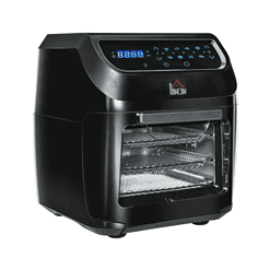HOMCOM 12 QT Air Fry Oven, 8 In 1 Countertop Oven Combo with Air Fry, Roast, Broil, Bake and Dehydrate, 1700W with Accessories and LED Display, Black