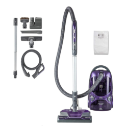 Kenmore 600 Series Friendly Lightweight Bagged Canister Vacuum with Pet PowerMate, 4 Cleaning Tools, Purple