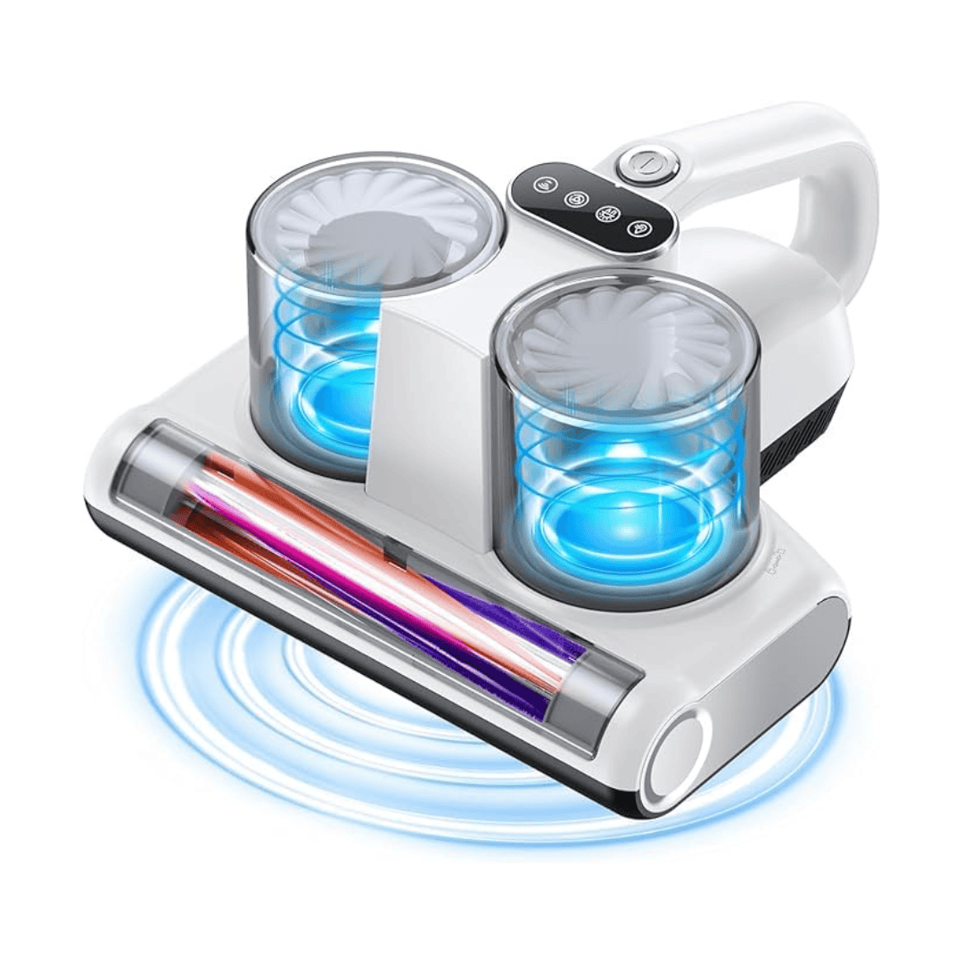 JPHYLL Bed Vacuum Cleaner Mattress Vacuum with UV 16Kpa Suction HEPA Filter 253.7nm UV-C Light & 30000 Rpm, 500W, Corded