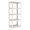 HOMEDANT House 5 Tier 24.4" W Laminated Metal Shelving Unit Adjustable Storage Utility Rack