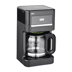 Braun BrewSense 12-Cup Drip Coffee Maker with Brew Strength Selector and Glass Carafe - Black