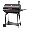 Royal Gourmet CC1830V 30 Barrel Charcoal Grill with Wood-Painted Side Front Table, 627 Square Inches Cooking Space, Black