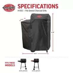 Outlaw Grills by Char-Griller 1016 Maverick Charcoal Grill in Black