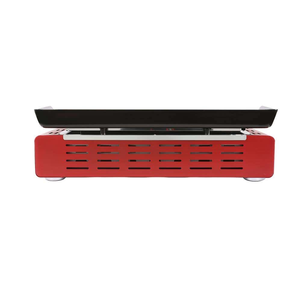 Royal Gourmet PD1301R 3-Burner Propane Griddle, Portable Table Top 24-Inch Gas Grill in Red