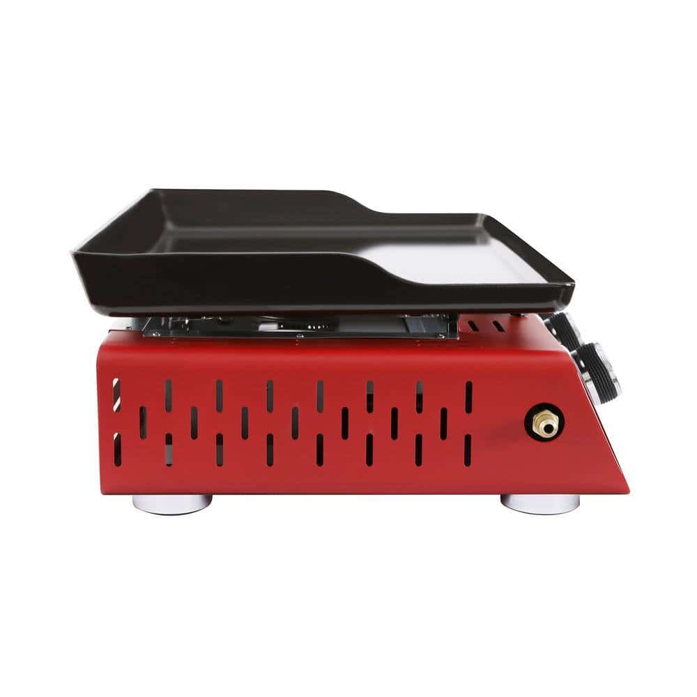 Royal Gourmet PD1301R 3-Burner Propane Griddle, Portable Table Top 24-Inch Gas Grill in Red