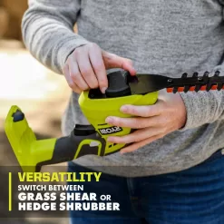 RYOBI P2908BTL ONE+ 18V Cordless Grass Shear and Shrubber Trimmer (Tool Only)