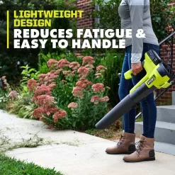 RYOBI PCLLB01B ONE+ 18V 100 MPH 350 CFM Cordless Battery Variable-Speed Jet Fan Leaf Blower (Tool Only)
