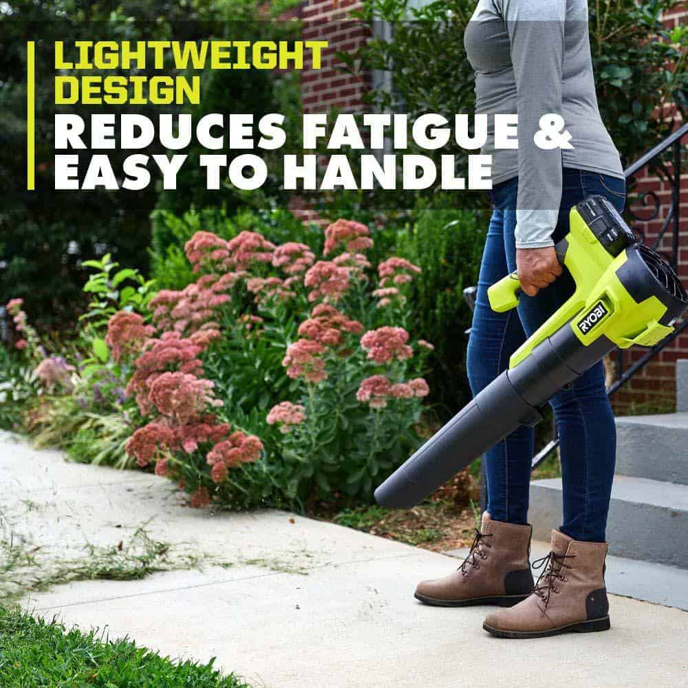 RYOBI PCLLB01B ONE+ 18V 100 MPH 350 CFM Cordless Battery Variable-Speed Jet Fan Leaf Blower (Tool Only)